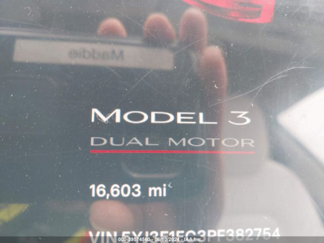 5YJ3E1EC3PF382754 Tesla Model 3 Performance Dual Motor All-wheel Drive
