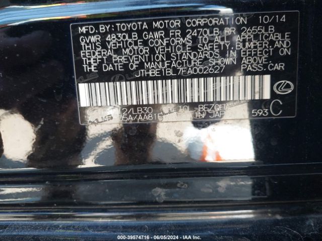 JTHBE1BL7FA002627 Lexus GS 350