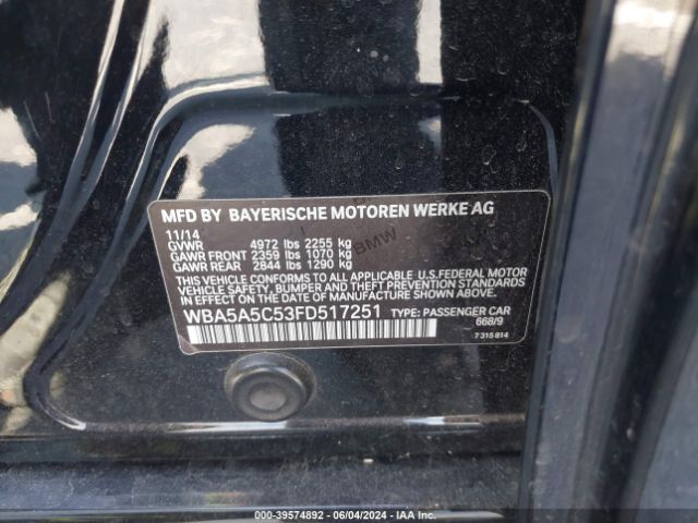 WBA5A5C53FD517251 BMW 528I
