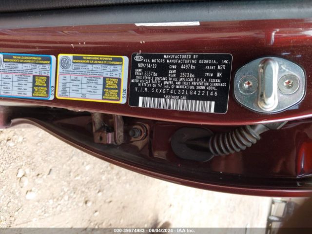 5XXGT4L32LG422146 KIA Optima Lx