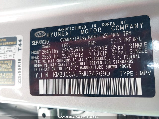 Hyundai Tucson Ultimate 2021 KM8J33AL5MU342690 Image 9