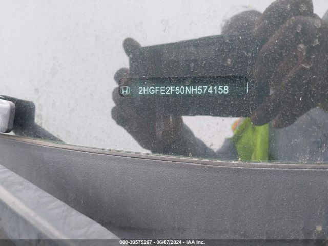 2HGFE2F50NH574158 Honda Civic Sport