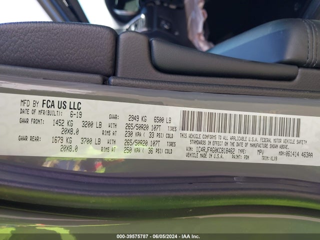 1C4RJFAG0KC818462 Jeep Grand Cherokee Altitude 4x4