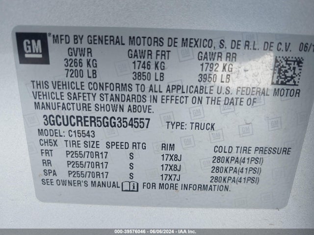 Chevrolet Silverado 1500 1lt 2016 3GCUCRER5GG354557 Image 9