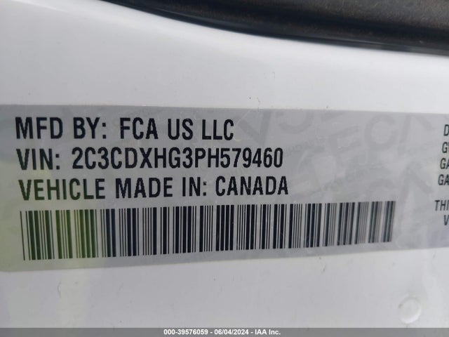 Dodge CHARGER GT 2023 2C3CDXHG3PH579460 Image 9