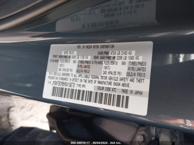 JM3KFBCM5M0419878 Mazda Cx-5 Carbon Edition