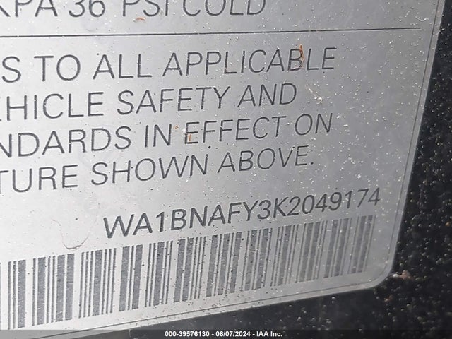 WA1BNAFY3K2049174 Audi Q5 45 Premium