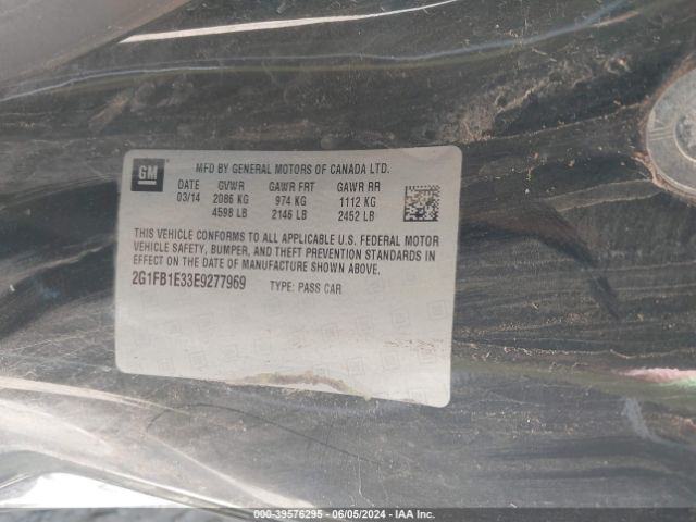 2G1FB1E33E9277969 Chevrolet Camaro 1lt