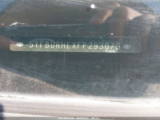 5YFBURHEXFP293079 Toyota Corolla S Plus