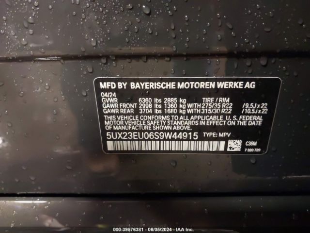 5UX23EU06S9W44915 BMW X5 Xdrive40i