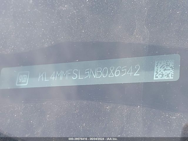 KL4MMFSL5NB086542 Buick Encore Gx Fwd Essence