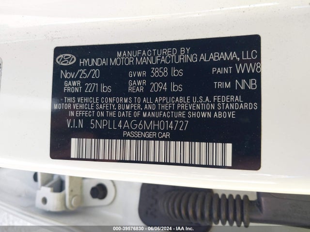 Hyundai Elantra 2021 5NPLL4AG6MH014727 Image 22