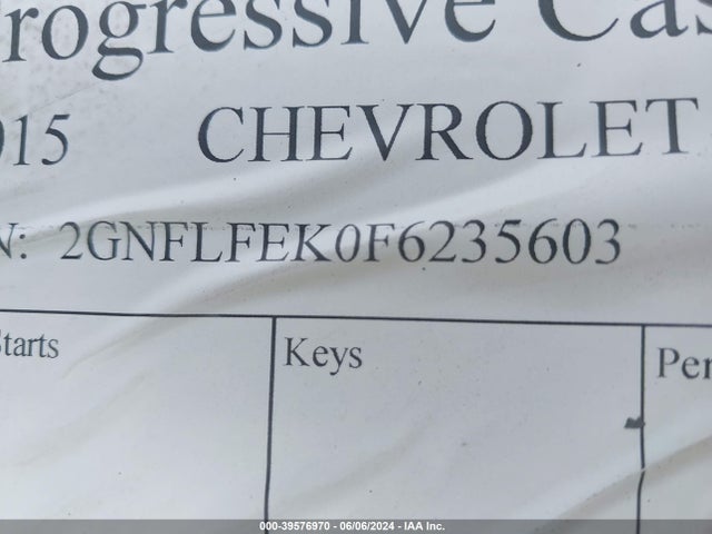 Chevrolet EQUINOX 1LT 2015 2GNFLFEK0F6235603 Image 9