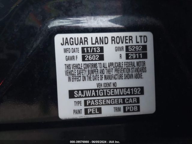 SAJWA1GT5EMV64192 Jaguar Xj Supercharged