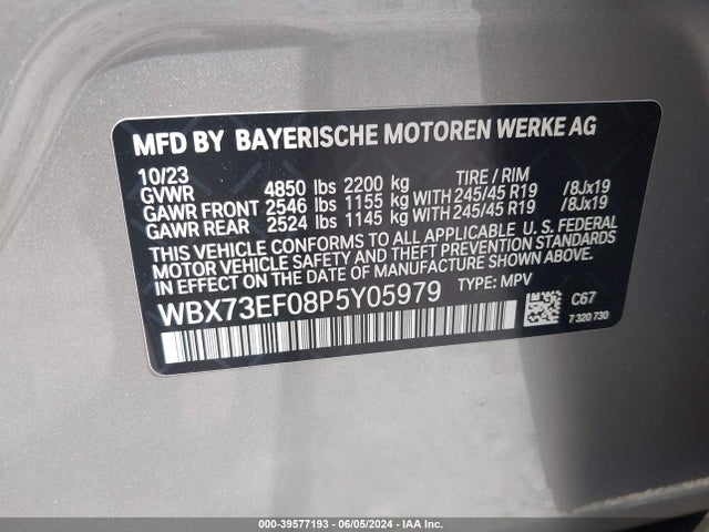BMW X1 Xdrive28i 2023 WBX73EF08P5Y05979 Image 9