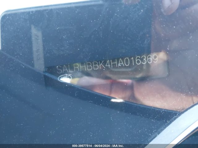 SALRHBBK4HA016369 Land Rover Discovery Hse Luxury