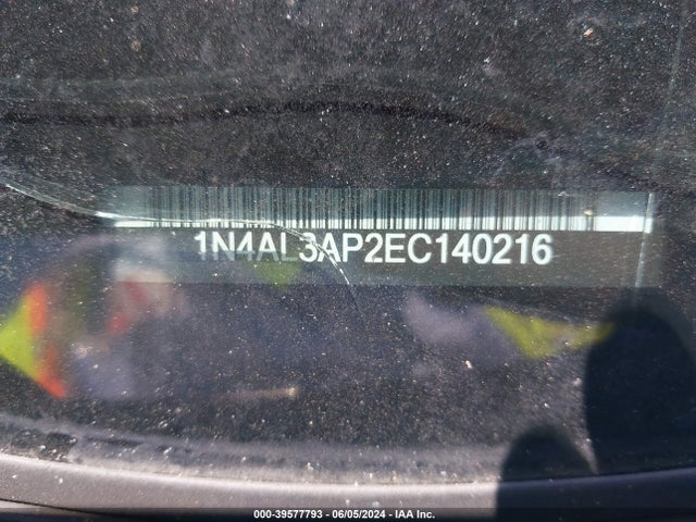 Nissan Altima 2.5 Sl 2014 1N4AL3AP2EC140216 Image 9