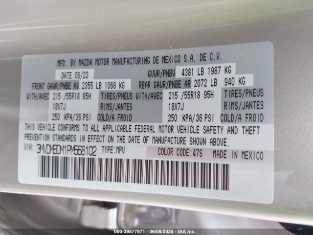 Mazda Cx-30 2.5 S Premium 2023 3MVDMBDM1PM568102 Image 9