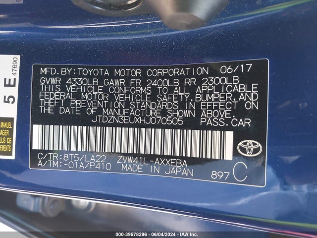 Toyota Prius V Five 2017 JTDZN3EUXHJ070505 Image 9