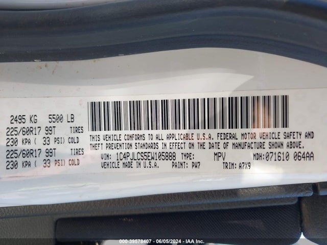 Jeep Cherokee Latitude 2014 1C4PJLCS5EW105888 Image 9