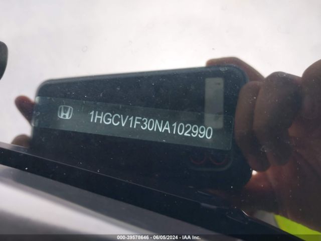 1HGCV1F30NA102990 Honda Accord Sport