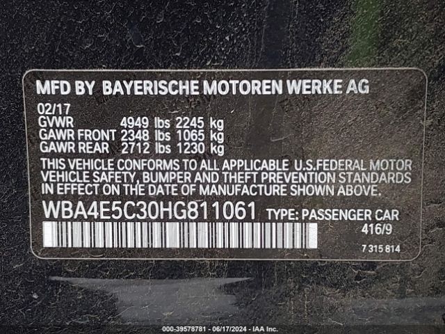 WBA4E5C30HG811061 BMW 440i Gran Coupe Xdrive