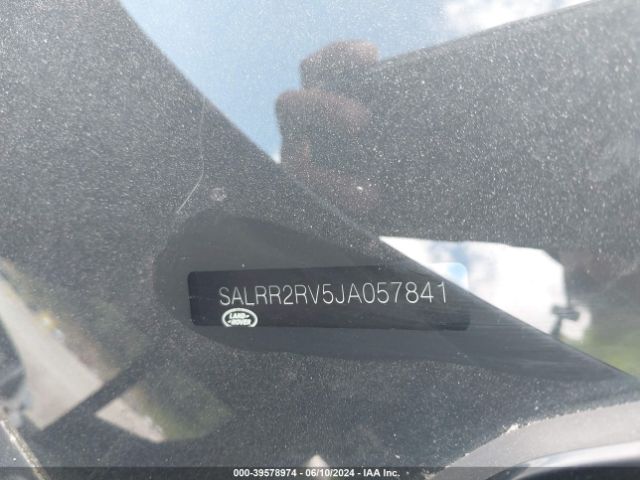 SALRR2RV5JA057841 Land Rover Discovery Hse