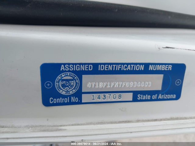 Toyota CAMRY SE 2015 4T1BF1FK7FU934403 Image 9