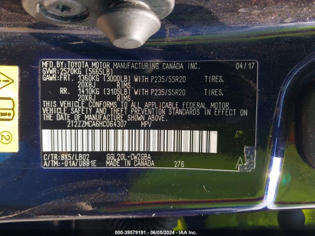 Lexus RX 350 2017 2T2ZZMCA6HC064307 Image 9