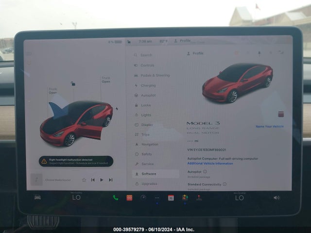 Tesla Model 3 Long Range Dual Motor All-wheel Drive 2021 5YJ3E1EB3MF869021 Image 17