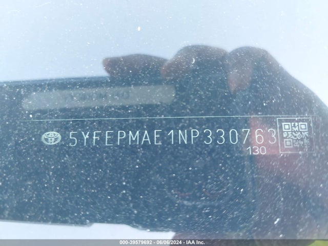 Toyota COROLLA LE 2022 5YFEPMAE1NP330763 Image 9