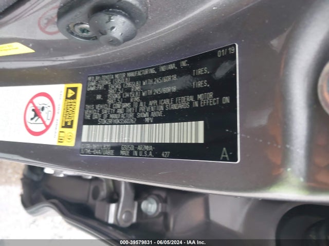Toyota Highlander Xle 2019 5TDKZRFH0KS560262 Image 9