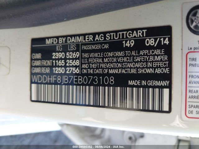 WDDHF8JB7EB073108 Mercedes-Benz E 350 4matic