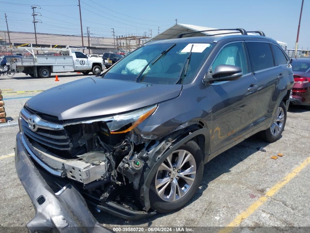 Toyota Highlander Xle V6 2015 5TDKKRFH2FS087992 Image 2