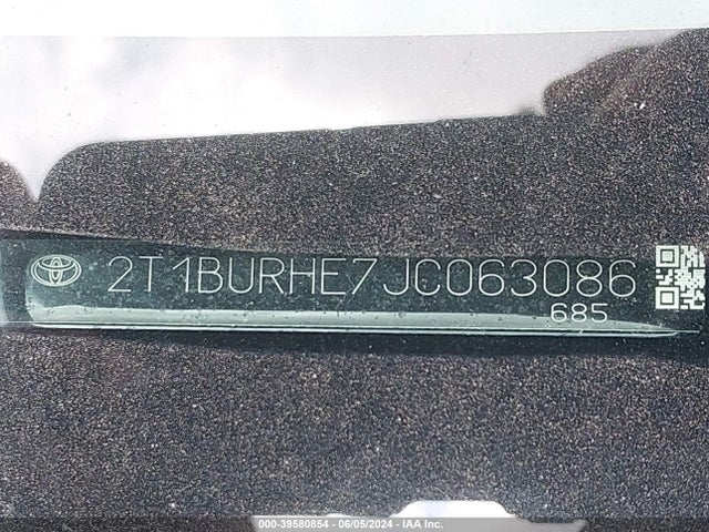 Toyota COROLLA SE 2018 2T1BURHE7JC063086 Image 9