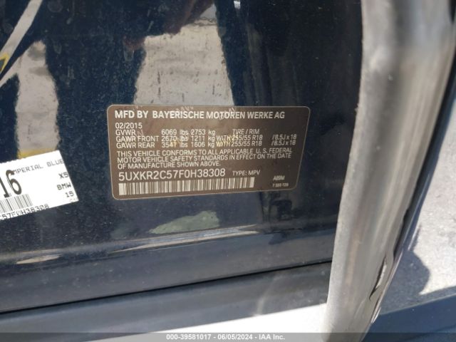5UXKR2C57F0H38308 BMW X5 Sdrive35i