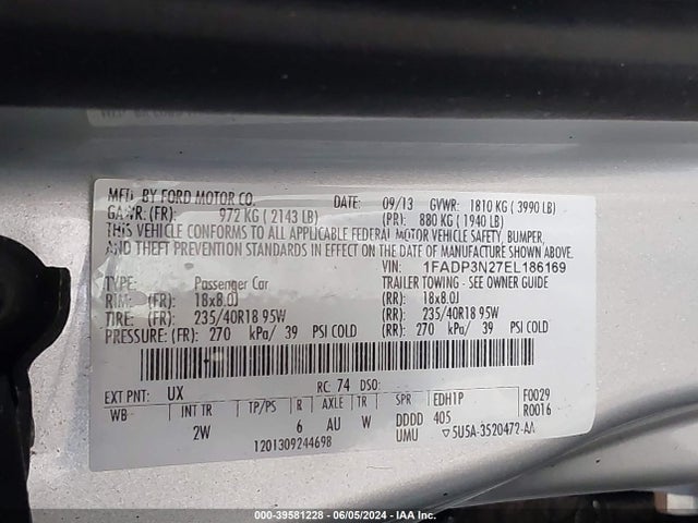 Ford Focus Titanium 2014 1FADP3N27EL186169 Image 9