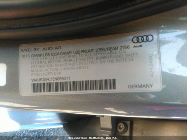 WAUFGAFC1EN069011 Audi A6 3.0t Premium Plus