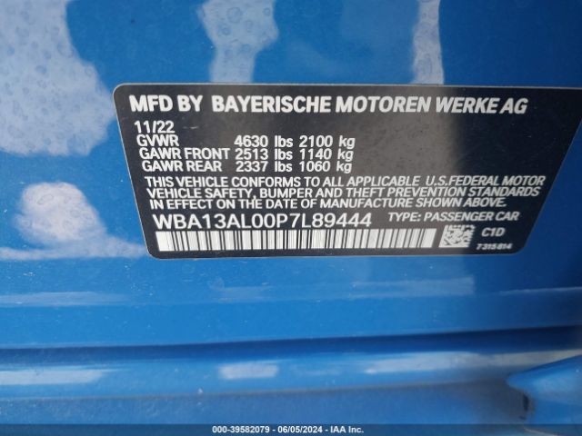 WBA13AL00P7L89444 BMW M235 Gran Coupe I Xdrive
