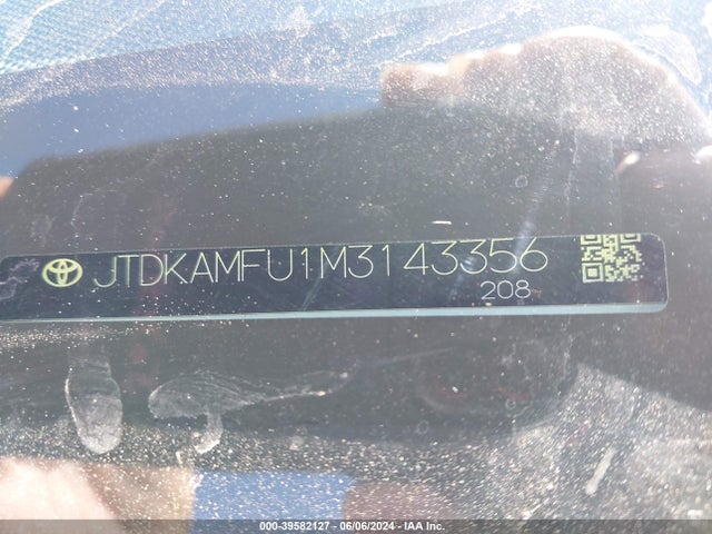 Toyota Prius Le 2021 JTDKAMFU1M3143356 Image 9