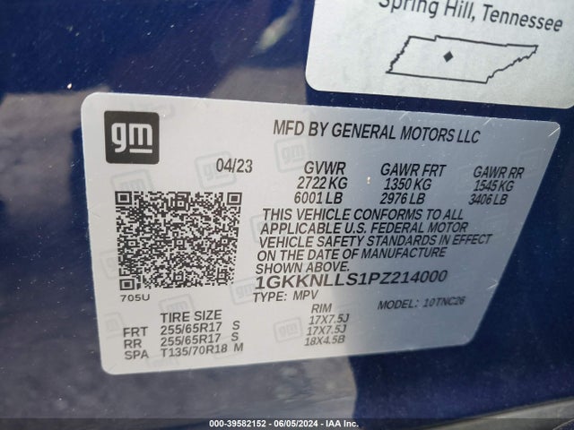 1GKKNLLS1PZ214000 GMC Acadia Awd At4