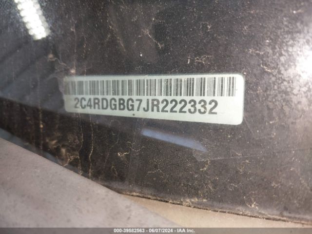 2C4RDGBG7JR222332 Dodge Grand Caravan Se Plus