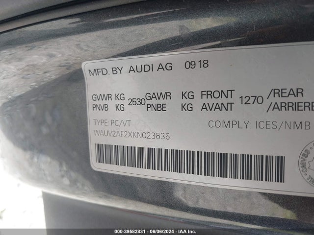 Audi A7 55 Premium 2019 WAUV2AF2XKN023836 Image 9