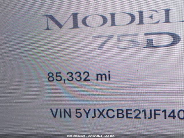 5YJXCBE21JF140167 Tesla Model X 100d/75d/p100d