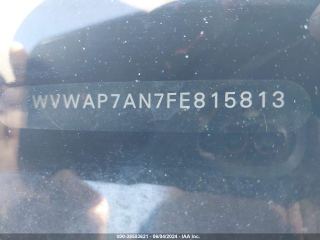 WVWAP7AN7FE815813 Volkswagen Cc 2.0t R-line