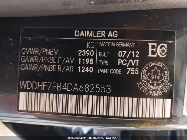 2013 MERCEDES-BENZ E 63 AMG WDDHF7EB4DA682553 Photo 8