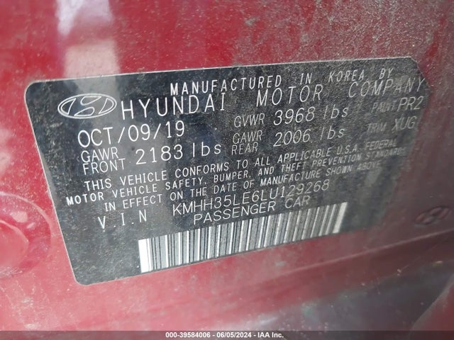 Hyundai ELANTRA GT 2020 KMHH35LE6LU129268 Image 9
