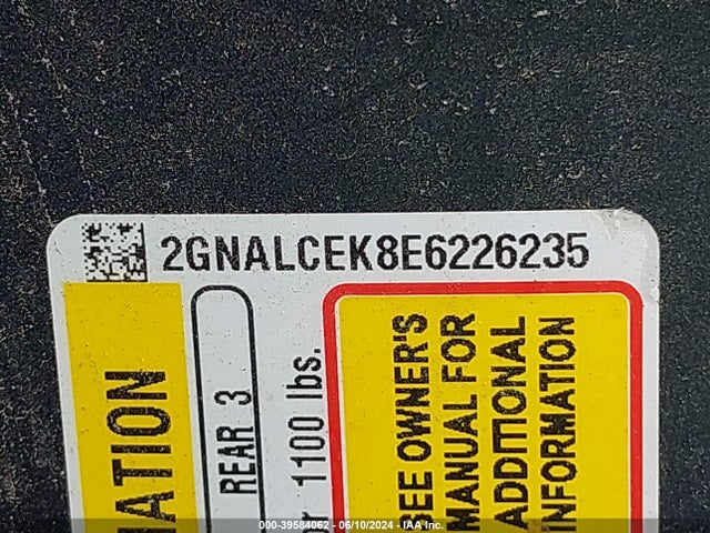 Chevrolet Equinox 2lt 2014 2GNALCEK8E6226235 Image 9