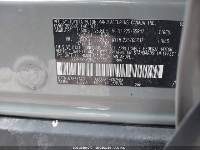 Toyota Rav4 Xle 2023 2T3P1RFV2PW375557 Image 9