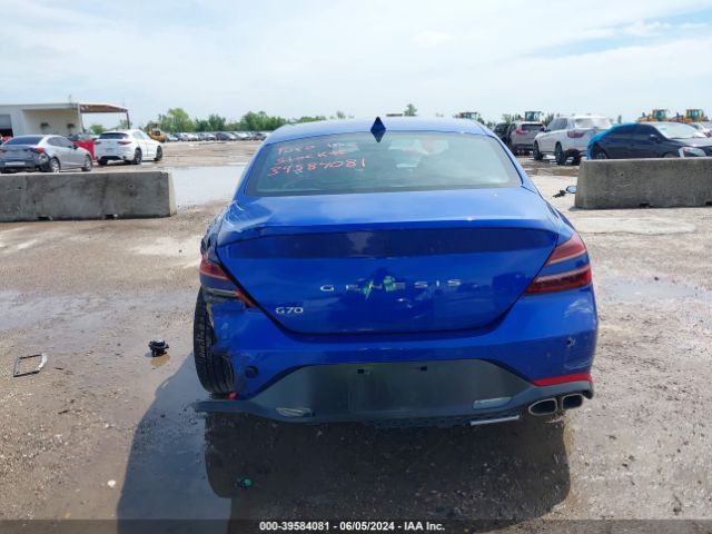 KMTG34TA6PU107494 Genesis G70 2.0t Rwd